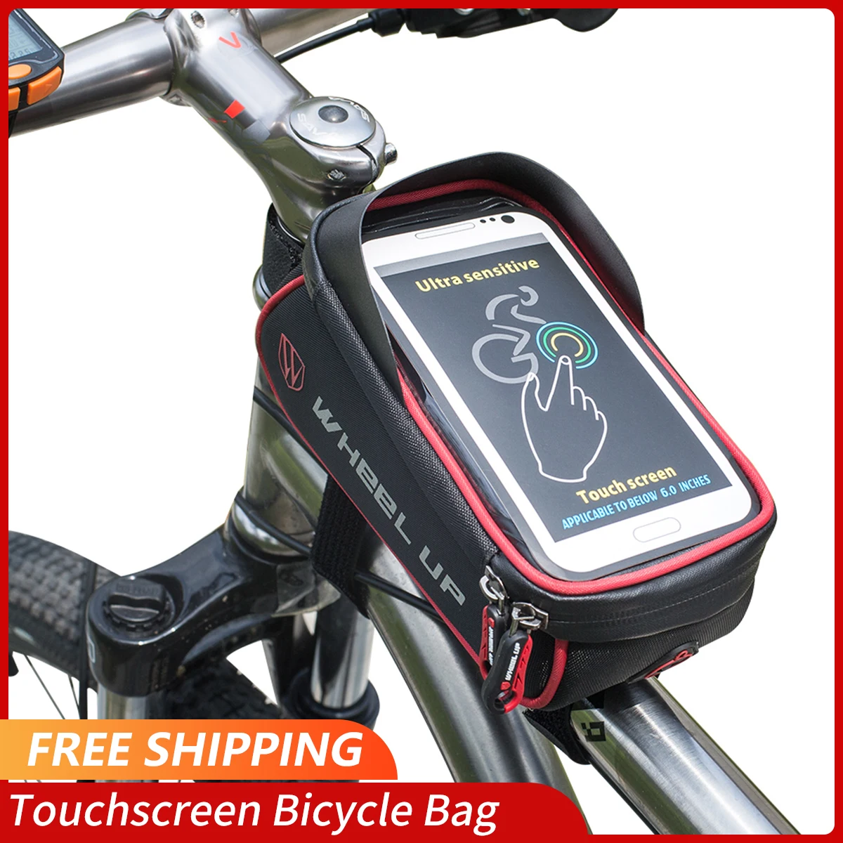 

Велосипедная сумка для сенсорного экрана, флип-сумка, водонепроницаемая, верхняя, для горных велосипедов, велосипедные аксессуары