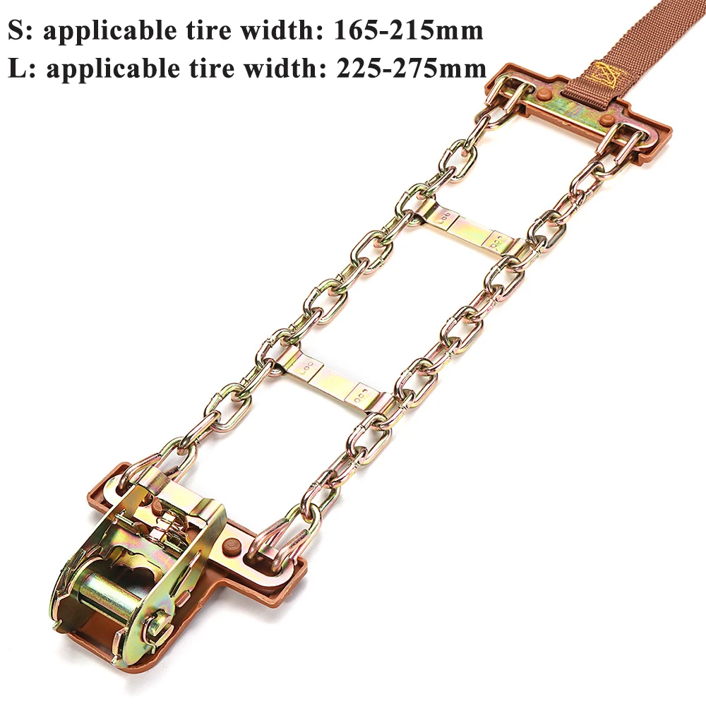 

2021 New 1 PC High Quality Wear-resistant Car Snow Chains Balance Design SUV Anti-skid Chain For Ice/Snow/Mud Road Safe S/M/L