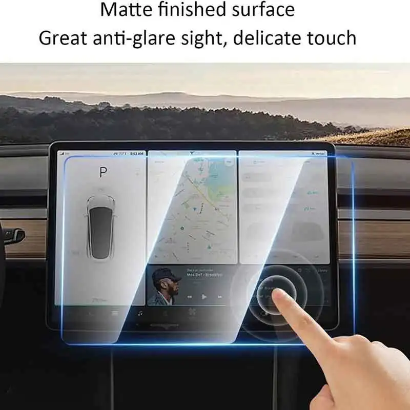 

Закаленное стекло для Tesla Model 3 Y S XAccessories, защитная пленка для сенсорного экрана автомобильной навигации с центральным управлением