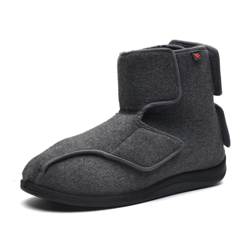 Greysize42 Сезон весна-осень; Лидер продаж; Мужская удобная обувь для диабетиков; обувь для ухода за ногами; дышащая обувь на плоской подошве; обувь для диабетиков; Цвет Черный - Цвет: Greysize42