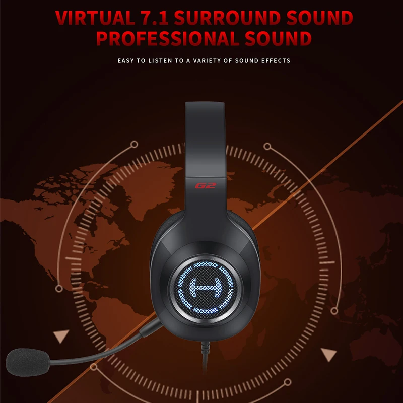 Edifier G2 II игровая гарнитура музыкальные стереонаушники проводные наушники 7 1 Virtual