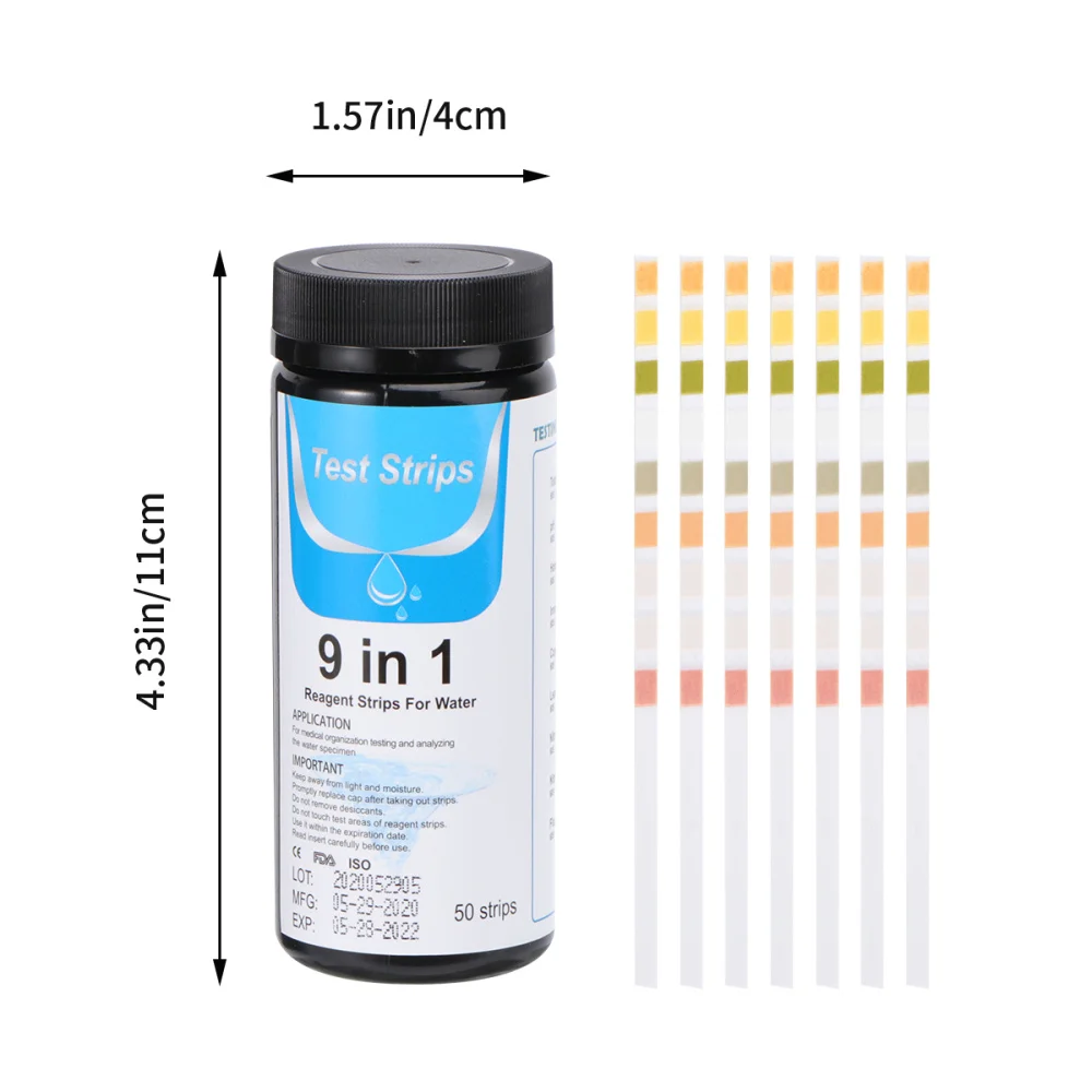 

50pcs Water Quality Aquarium PH Level Testing Papers Colorful