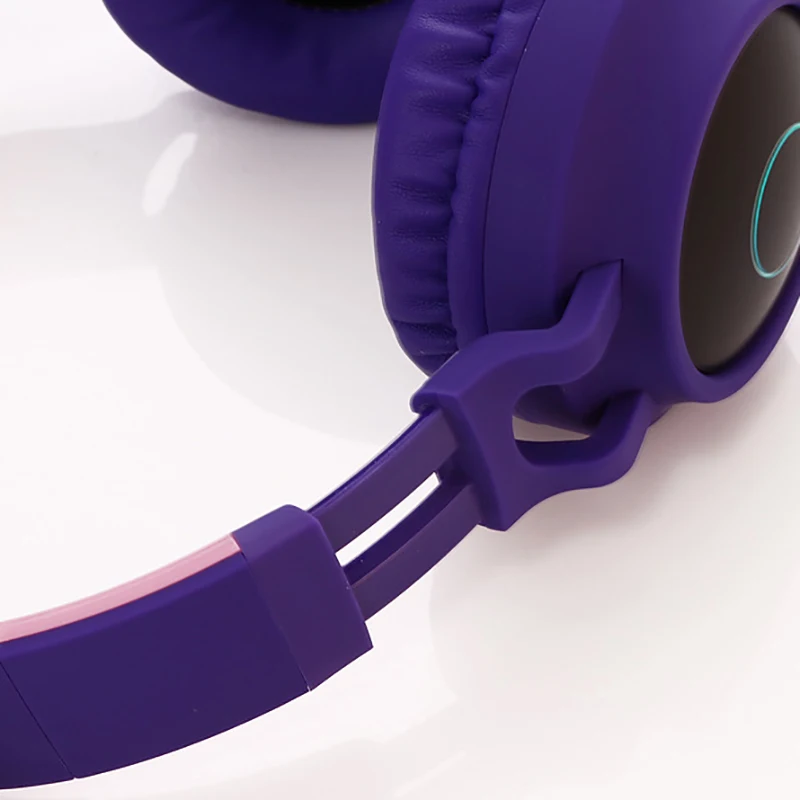 Teamyo Bluetooth 5,0 стерео кошачьи наушники детские наушники мигающий светящийся наушник с микрофоном