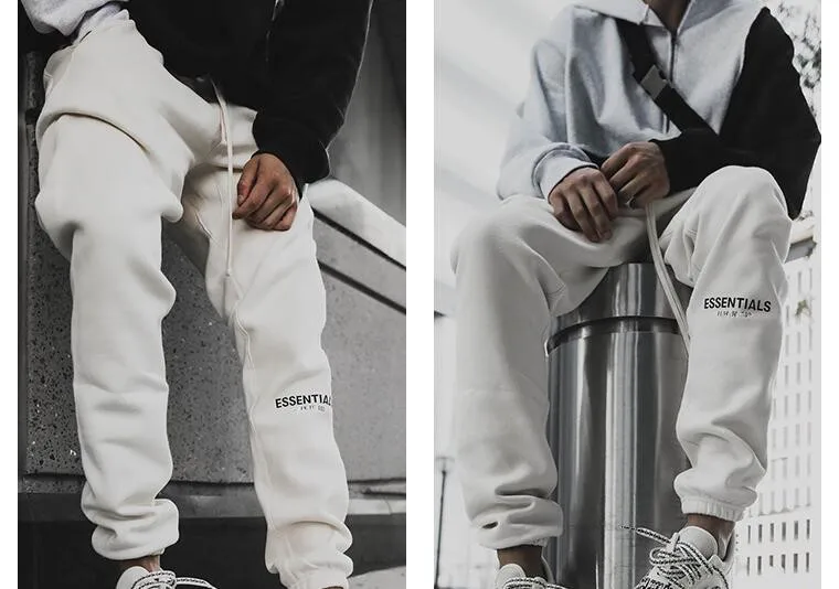 

Latest top Hip Hop 3M ESSENTIALS Season 6 Letter embroidery Leisure Trousers Streetwear Men Women Cotton Fashion Sweatpants pants