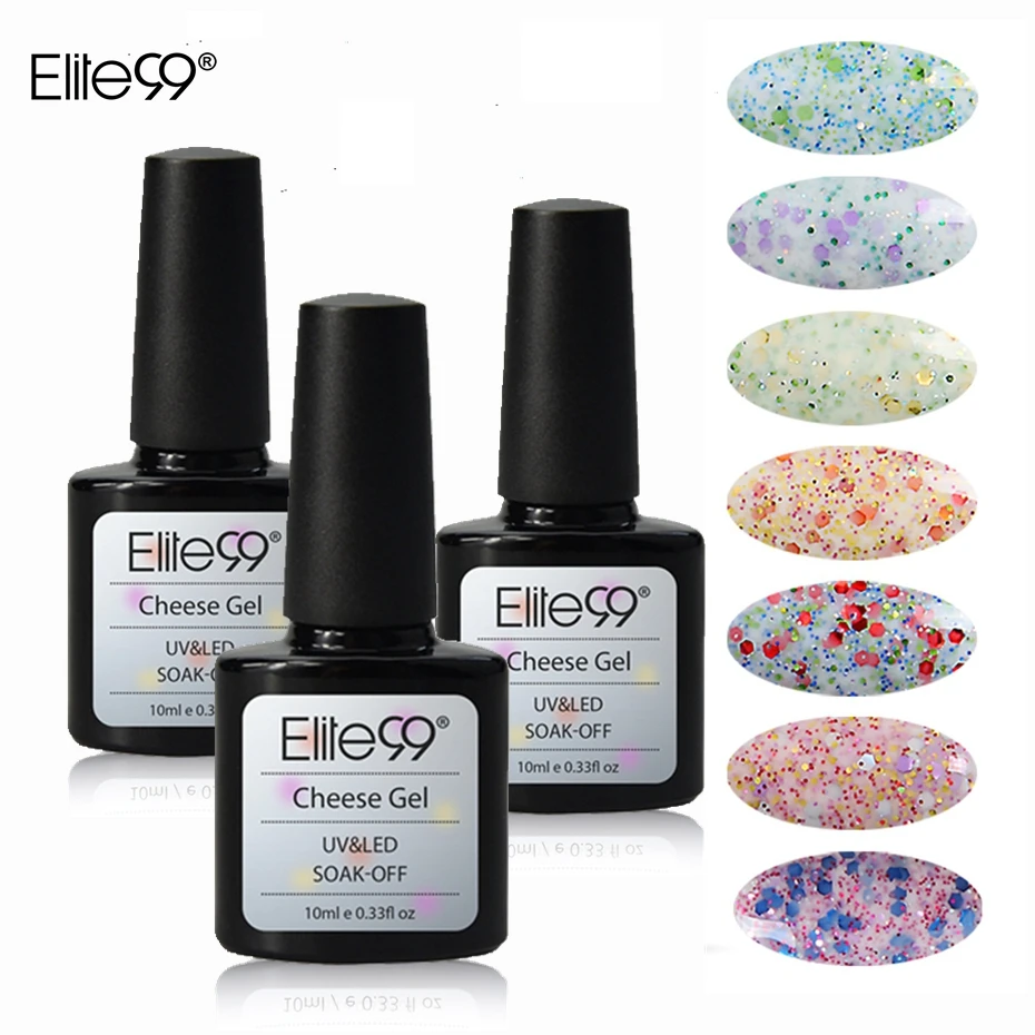 Гель лак для ногтей Elite99 стойкий светодиодный гель праймер молочно белого