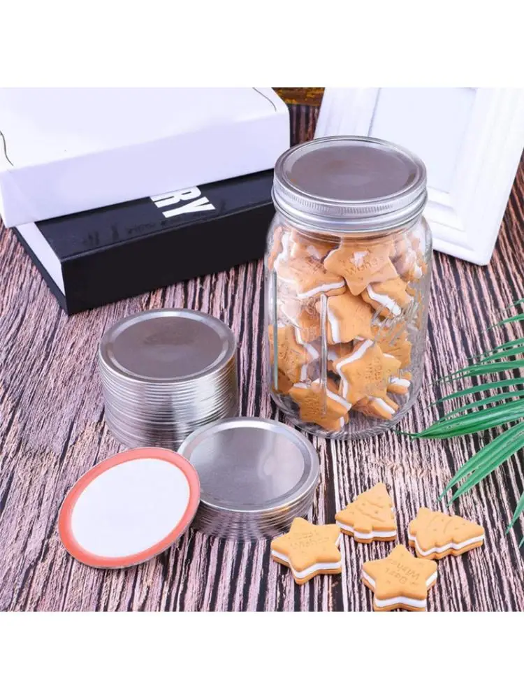 

Canning Lids, Regular Mouth Mason Jar Lids And Bands 12 Pack (Silver) 86MM 203F