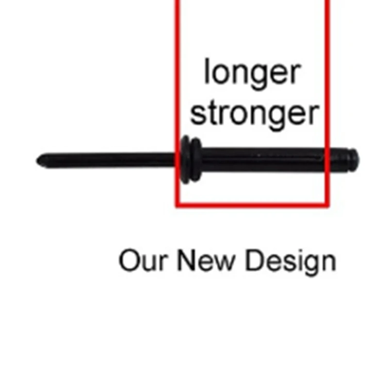 

60Pcs Kayak Rivet for Water Sports Black Aluminum Rivets Canoe Kayak Accessories Mini Bulb Mounting Rivet