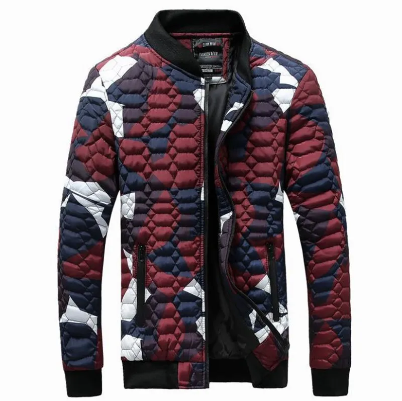 Осенне-зимняя камуфляжная тонкая мужская стеганая куртка мужские куртки пальто