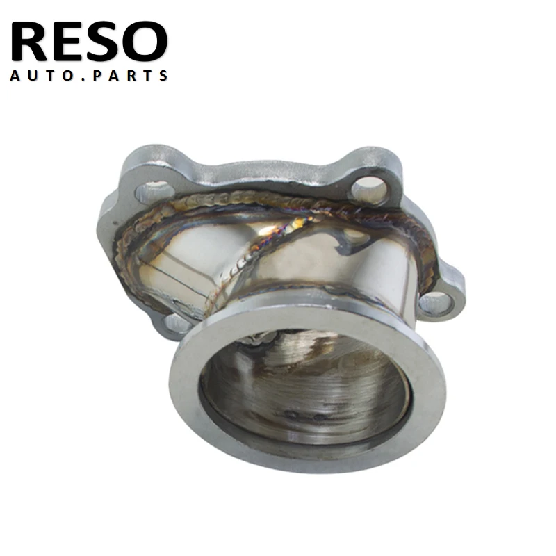 Рео 2 5 дюйма 63 мм v образный зажим фланец турбо вниз трубы адаптер 304 из