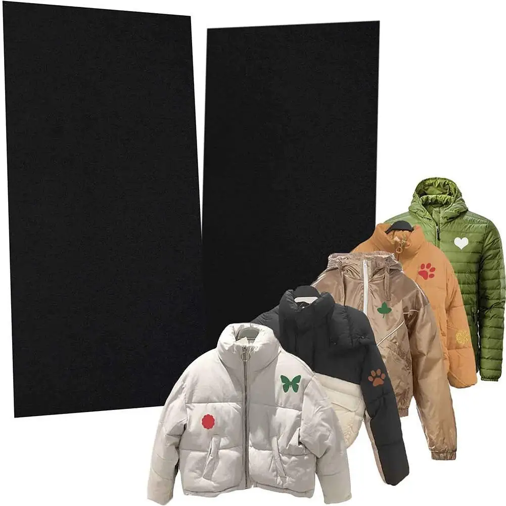 2pcs Black Waterproof Self-adhesive Patches Badge Clothing Sticker Applique DIY Outdoor Tent Jacket Repair Tape Non-iron Patch | Дом и сад