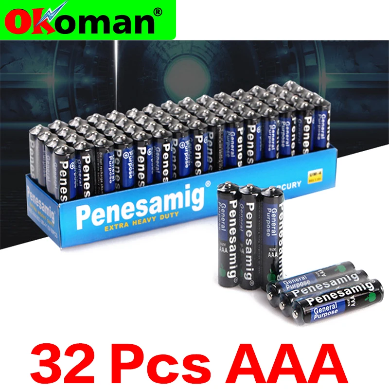 32 шт. аккумулятор aaa 1 5 В R03 R3C для камеры калькулятор будильник дистанционное