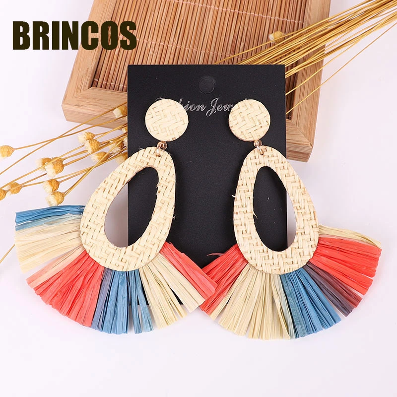 Серьги с кисточками 2019 модные богемные женские длинные серьги в виде капель воды