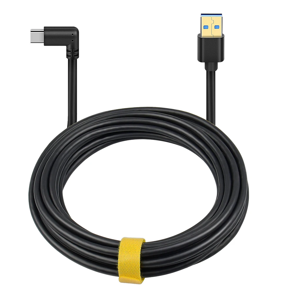 

2021 Newest For Oculus Link USB- C Steam VR Quest Type- C 3.1 Data Cable Elbow Selectable 3m 5m High Quality