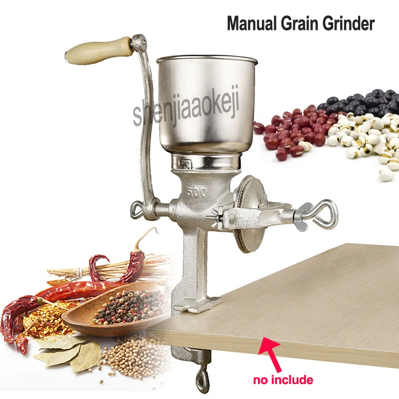 

Hand-cranked Grain Grinder Corn Nut Soy Peanuts Rice Manual Graining Machine Restaurant Cereals Grinder 1PC