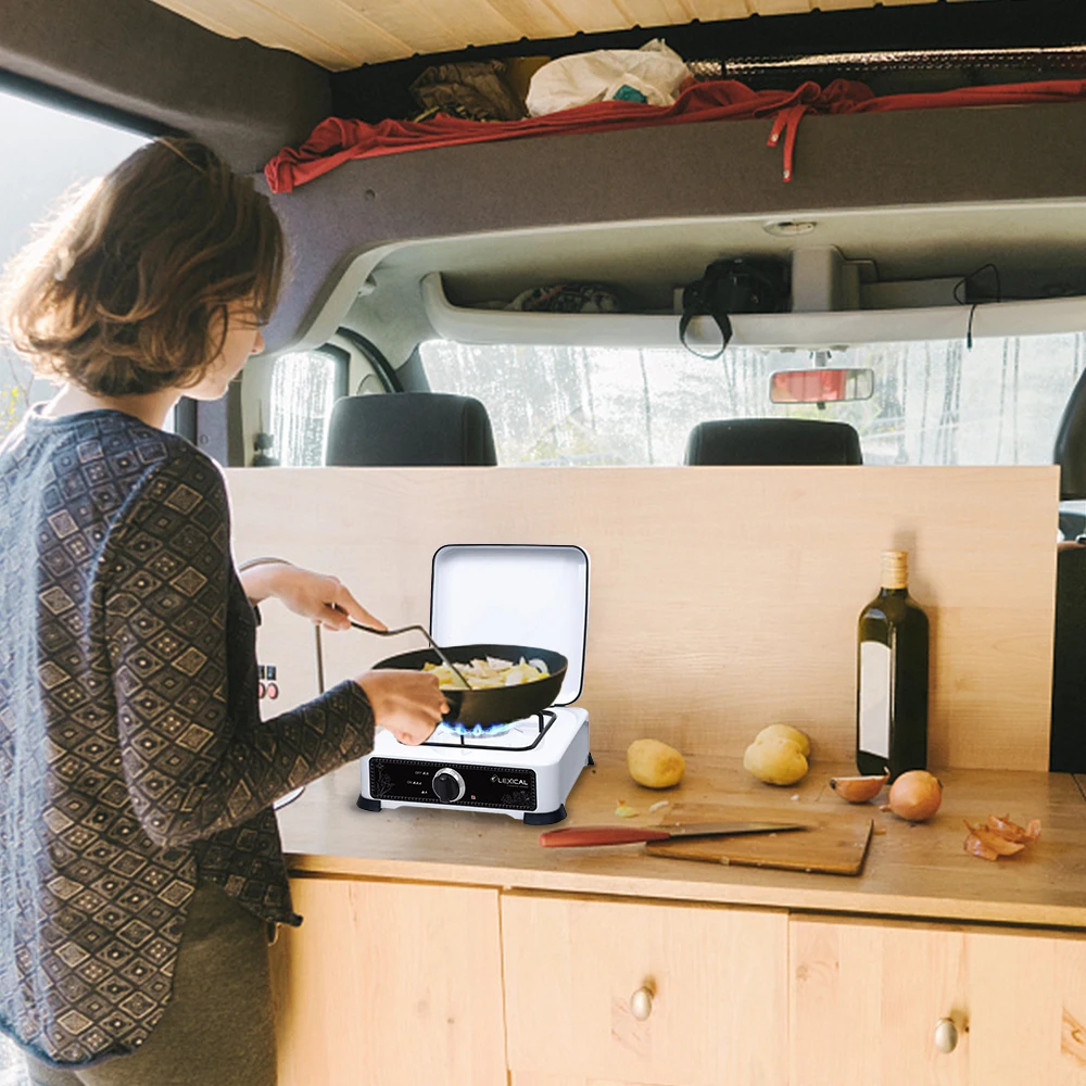 Наружная переносная печка с одной горелкой для кемпинга газовая плита защитная