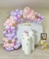 102pcs macaron pink wedding birthday party background baby shower arch kids toy holidays celebration decor balloon garland kits