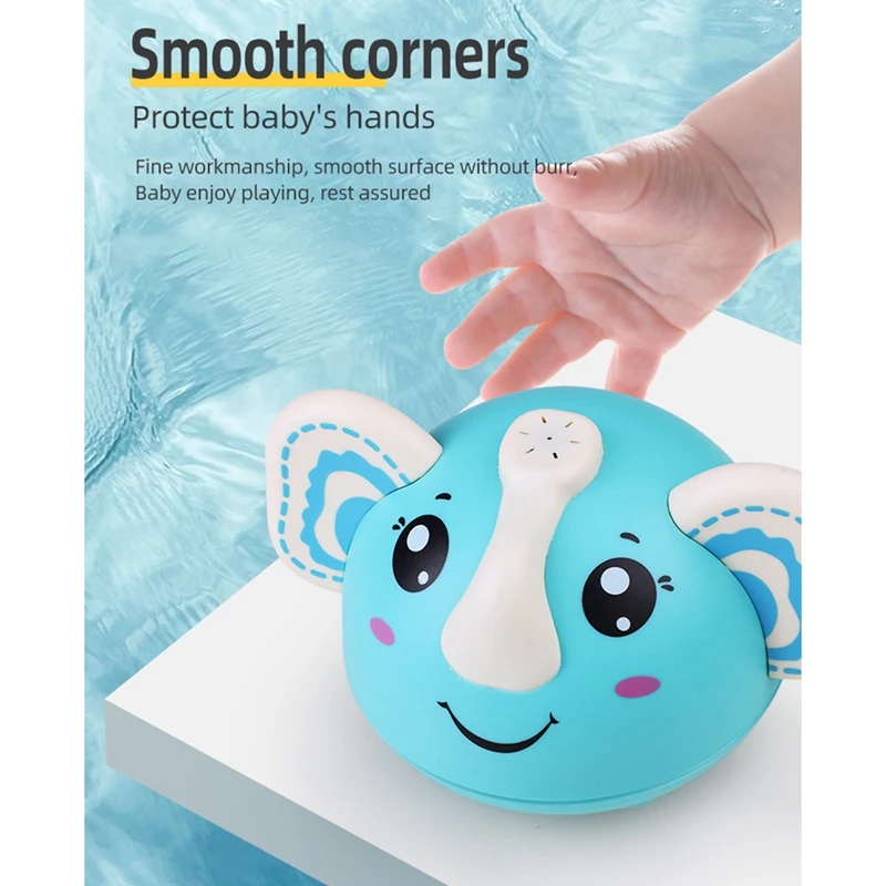 

Baby Bath Toys Electric Shower Fountain Water Spraying with Light Game Elephant Bathroom Water Playing Toy for Kids