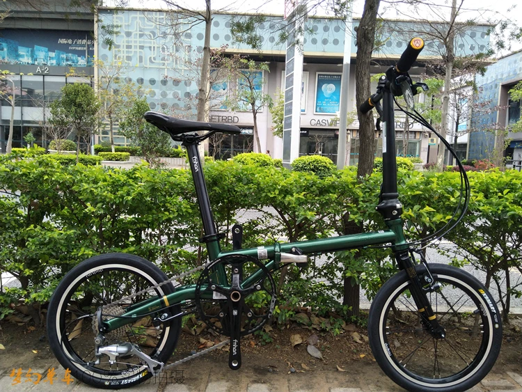 Fnhon FCG1609 складной велосипед 16 дюймов Minivelo CR-MO сталь V тормоз 9 скоростей городской Commuter велосипед для Shimano Shift ретро досуг BMX