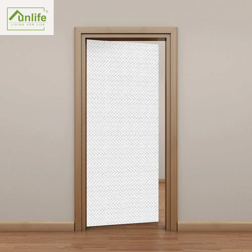 

Funlife® Kitchen Waterproof Door Stickers Home Decorative Bathroom Door Mural Sticker Easy to Clean Self-Adhesive Stair Stickers