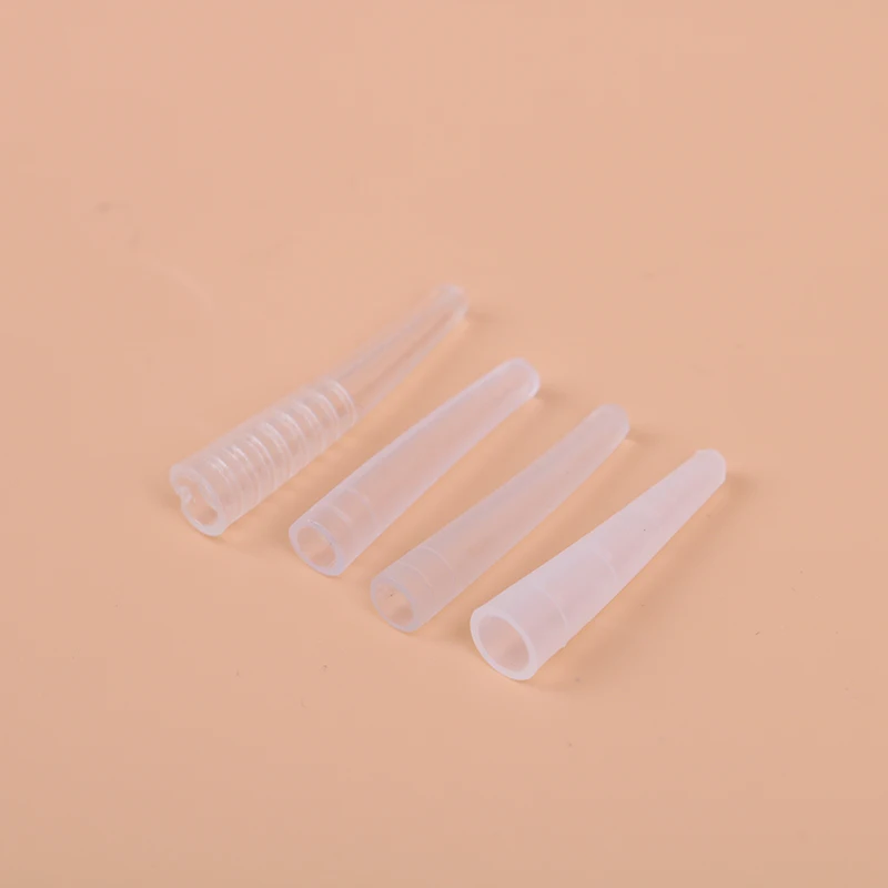 Silicone Covers Tips Tweezers Protect Cases Eyelashes Tools 10Pcs/set Plastic Protective Cover Grafting | Красота и здоровье