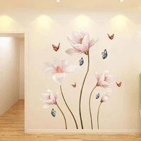 11270cm pvc removable 3d butterfly flower colorful wall sticker for living room bedroom bathroom home beautify decoration