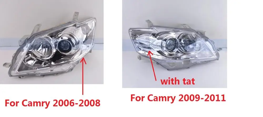 CAPQX для Toyota Camry 2009 2010 2011 спереди головной светильник лампа бег день фонаря