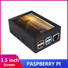 Raspberry Pi 4 Model B, 3,5 дюйма, 50FPS, 480x320 ЖК-дисплей, чехол из АБС-пластика, комплекты экранов для Raspberry pi 3B3B +4B