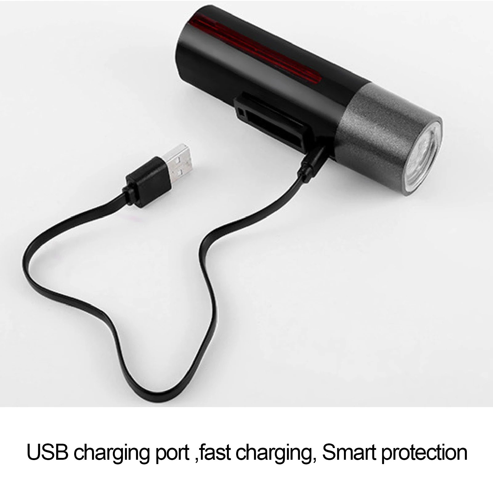 Bike Light 1600mAh USB Rechargeable Waterproof t6 LED Front Lights Headlight 360-Degree Rotating Super Bright Flashlight | Спорт и