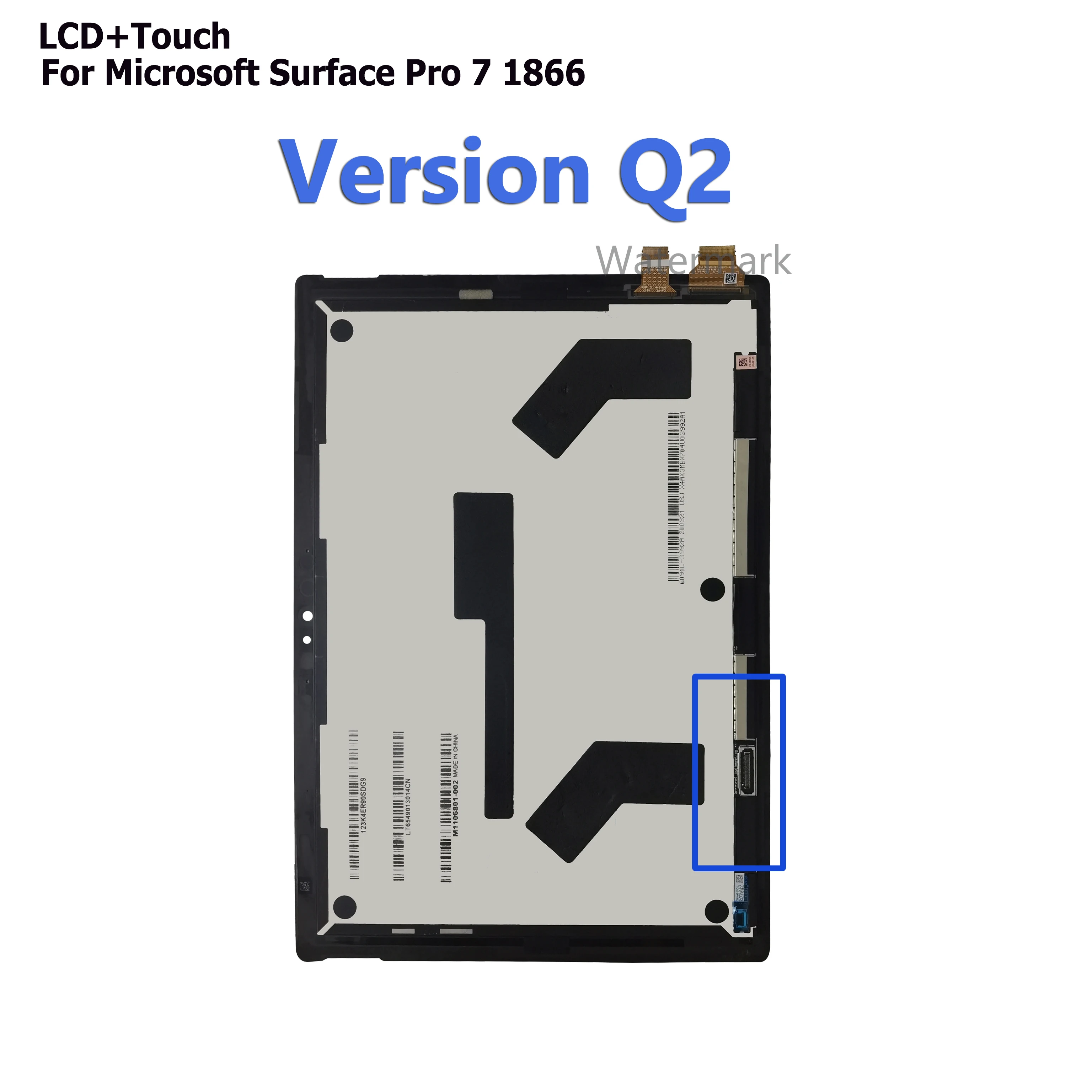100% протестированный оригинальный сменный ЖК-планшет для Microsoft Surface Pro 7 1866