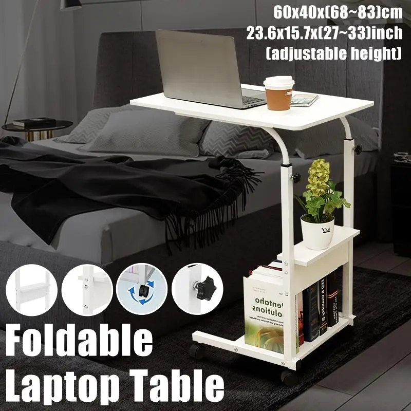 

Computer Desk Table Lifting Bed Table Desk Rotatable Computer Laptop Table Foldable Standing Desk Adjustable Height Furniture