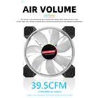 Вентилятор охлаждения COOLMOON Yuhuan 140 мм бесшумный RGB 6Pin для настольного компьютера цветной кулер для процессора аксессуары для компьютера