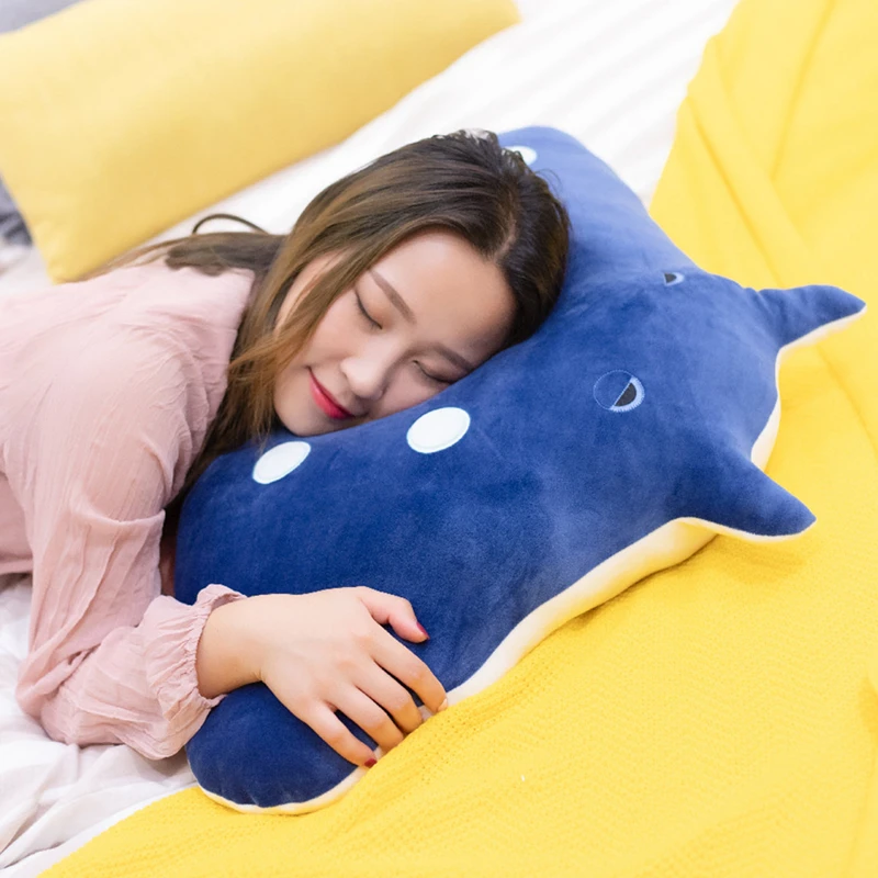 

Hot Cute 1PC 50/60/80CM Devil Fish Plush Toys Simulation Stuffed Animals Toys Dolls Soft Plush Little Devil For Kids Gifts Sofa