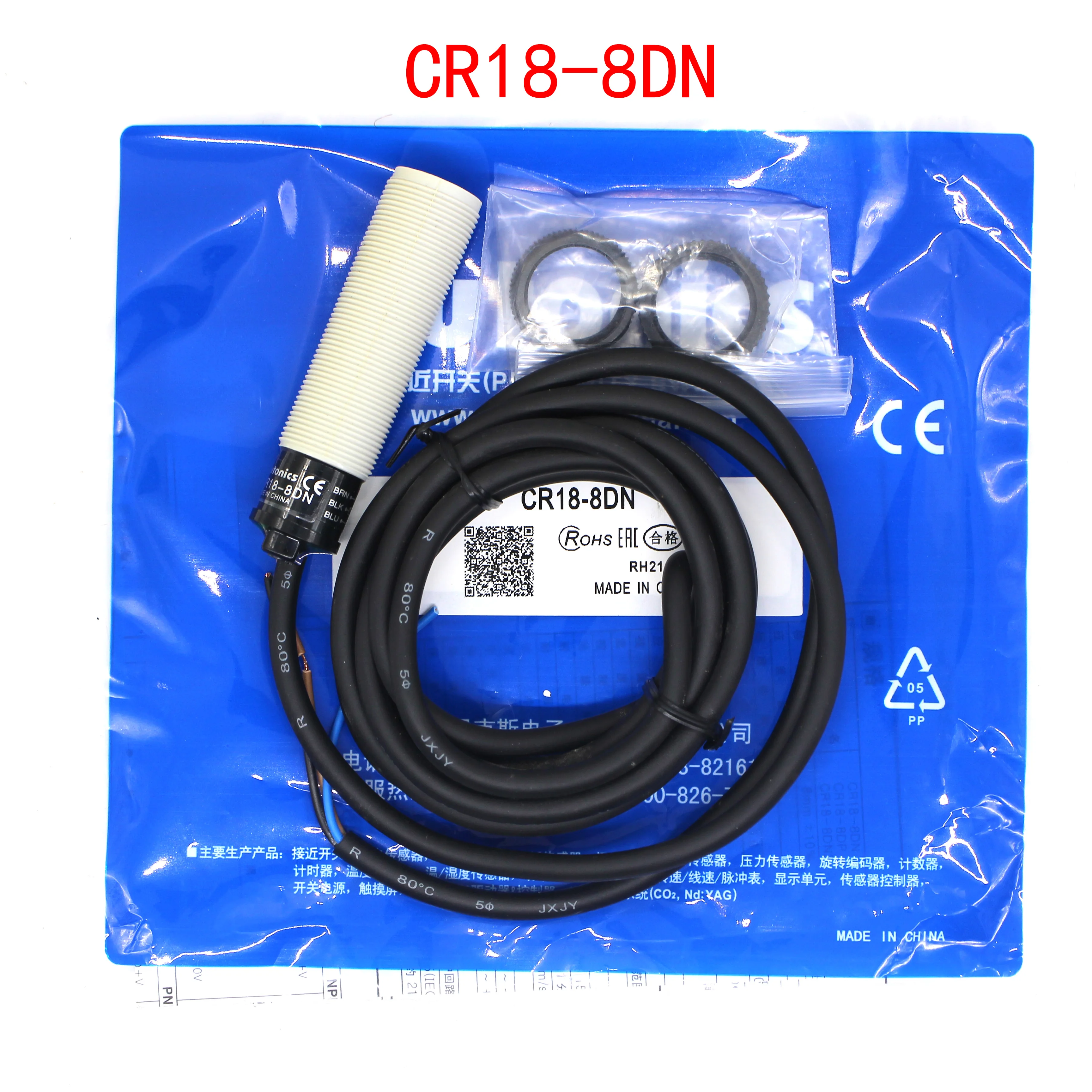 

CR18-8DN CR18-8DP CR18-8DN2 CR18-8DP2 M18 Capacitive Proximity Switch Sensor New High Quality Warranty For One Year