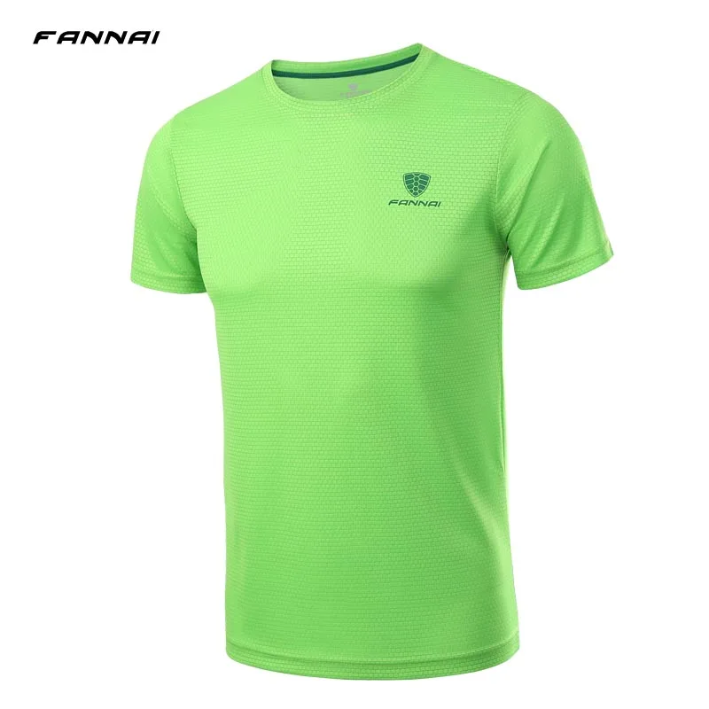 Новинка 2019 Мужская рубашка футболки для бега спортивная одежда летняя дышащая