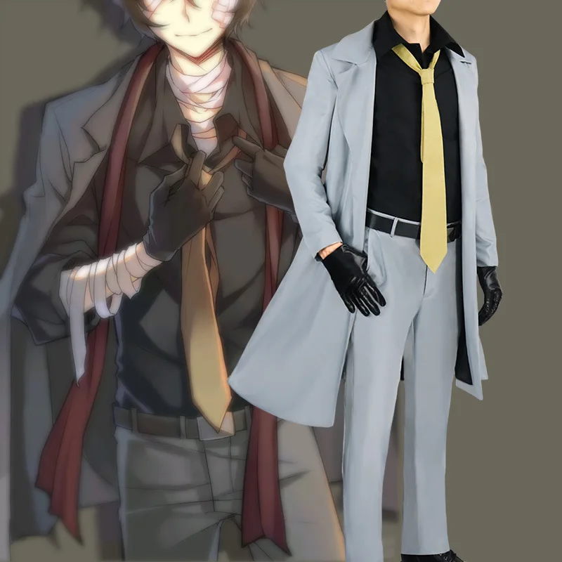 Полный комплект для косплея дазай Осаму накахара чууя из бродячих псов костюм