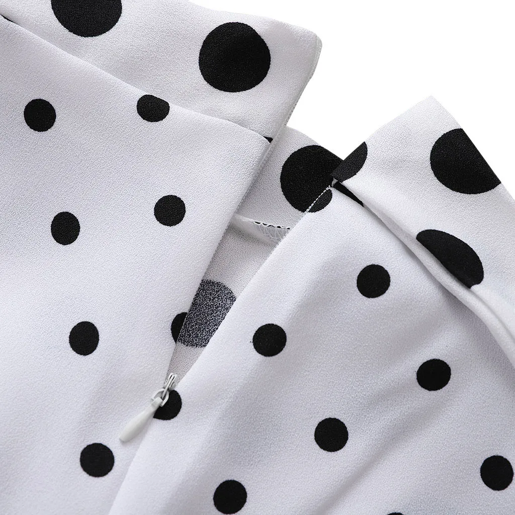 

Women Skirts Tide Elegant High Waist Fashion Irregular Casual Polka Dot Print Loose Beach Wrap Dot Maxi Sexy Skirt Fashion