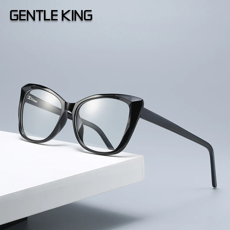 

GENTLE KING Anti Blue TR90 Cat Eye Luxury Glasses Frames Men Women Trending Styles UV400 Optical Fashion Computer Glasses