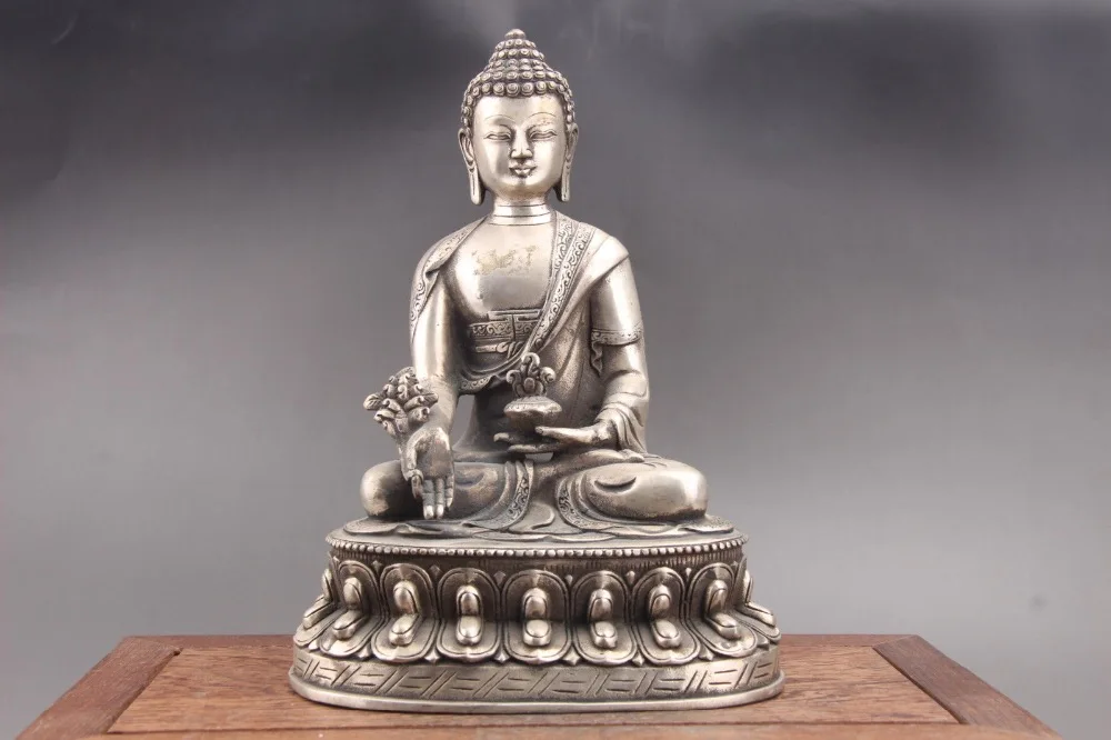 

Изысканная Статуя Будды кюпроникеля ручной работы