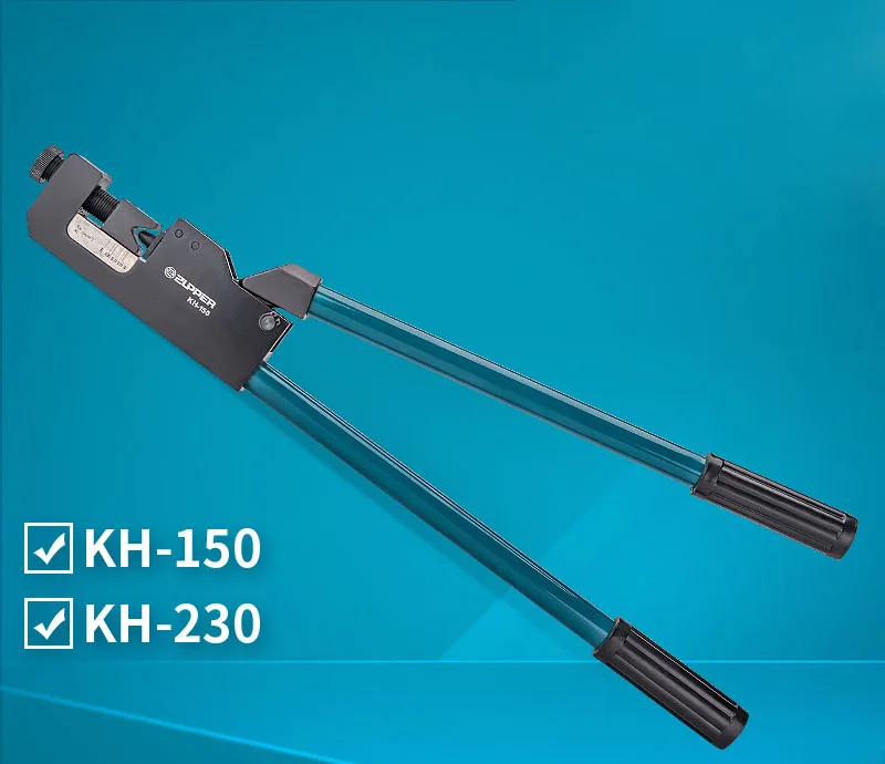 

Juli Point Crimping Pliers KH-150/230 Point Crimping Pliers Mechanical Manual Cold Pressing Copper Aluminum Terminal 10-240