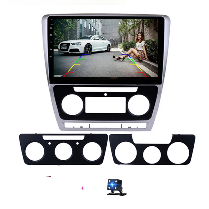 2 din Автомобильный Радио Мультимедиа Видео плеер gps навигация для Skoda Octavia 2 A5 2008 2009 2010 2012 2013 Android 8 2din Авторадио - Цвет: with Revise Camera