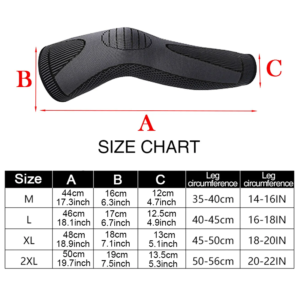 

1Pc Sports Full Leg Sleeves Long Compression Anti-slip Knee Support Brace Protector for Basketball Football Cycling Men Women