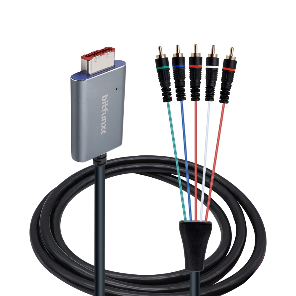 1 8m full audio component cable for ngc gamecube game consoles display the cleanest image possible ngc component cable free global shipping