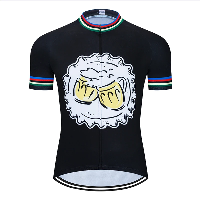 Мужские Вело-Джерси топ кожаный костюм одежда для велоспорта горный велосипед