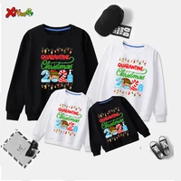 family christmas sweatshirt outfits sweaters 2021family matching clothes mother father daughter son matching kids winter outfit