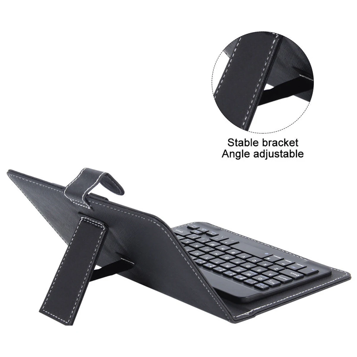 Универсальный кожаный чехол с беспроводной Bluetooth-клавиатурой и подставкой для