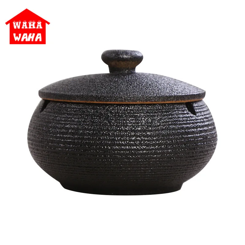 Керамическая пепельницы с крышками ветрозащитная пепельница для сигарет на