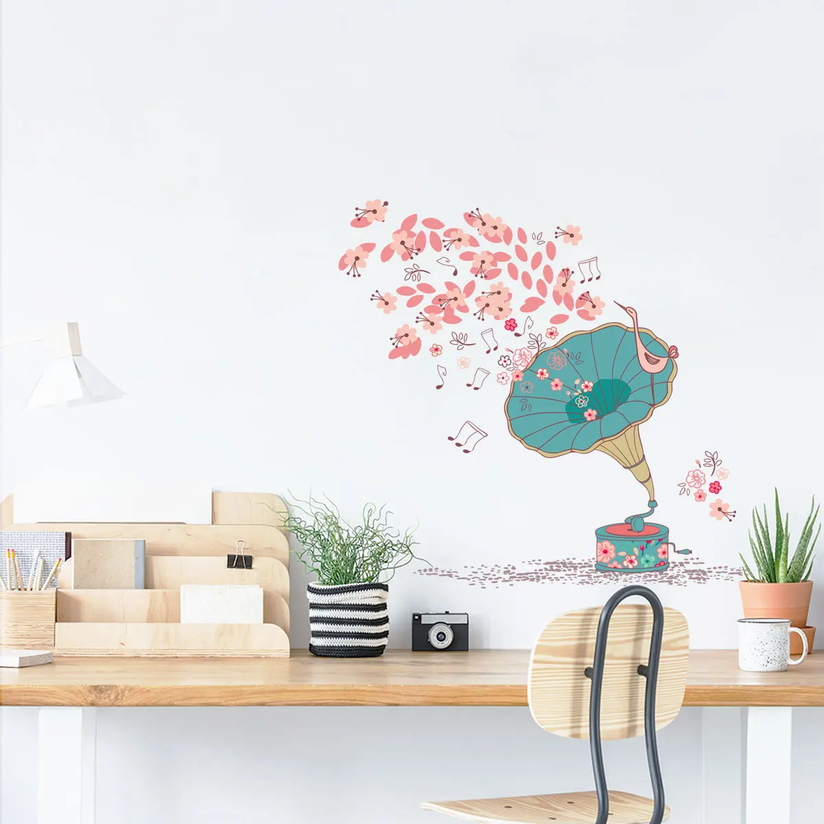 Настенная Наклейка для детской комнаты украшение мультяшный фон бумажный цветок