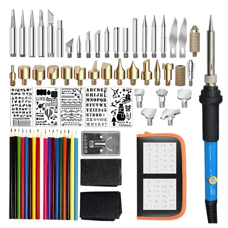 

71 шт. деревообрабатывающий инструмент для резки комплект для выжигания DIY ручной работы работа Регулируемый Температура выбивать/резьба/па...