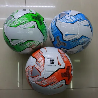 

Authentic No. 5 football beacon series No. 5 yellow pu machine sewing football professional match football can be customized