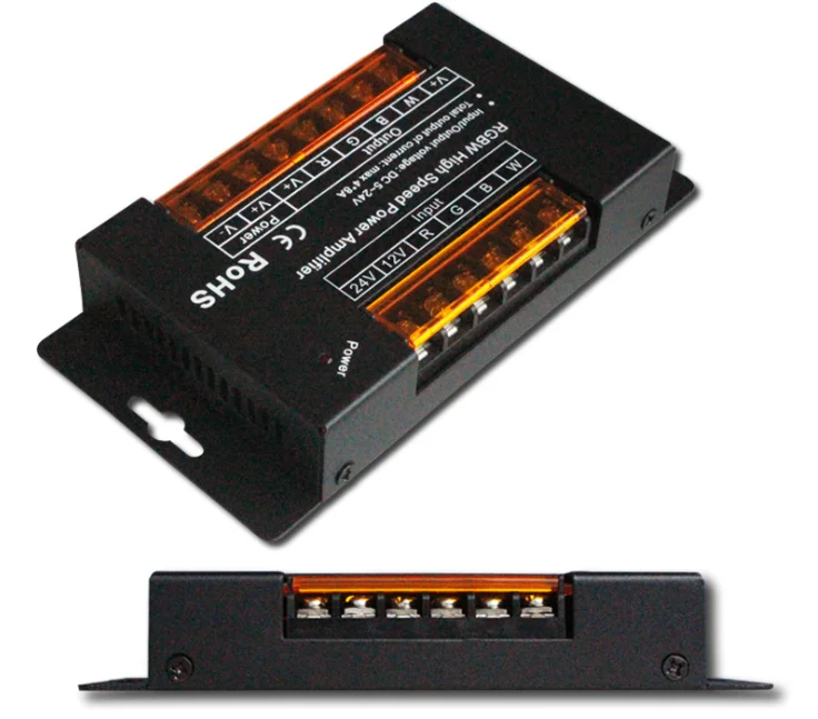DC5 24V 3/4CH усилители RGB/RGBW усилитель мощности PWM сигнальный ретранслятор для 5050RGB/RGBW